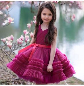 # QZ-FD605 Vestido de Fiesta Formal para Niña, Diseño 2022, Color Sólido, Transpirable, Ecológico, Sin Mangas, Largo hasta la Pantorrilla - Product Image 3