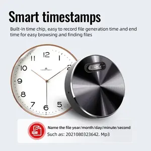 Q37 Mini Digital <strong>Voice</strong> <strong>Recorder</strong> Micro Sound Dictaphone ESPIA <strong>Secret</strong> Audio <strong>Recorder</strong> MP3 WAV Format Activated by <strong>Voice</strong> Record - Product Image 4