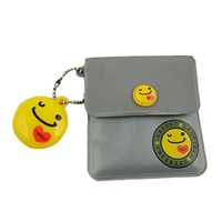 Hengyao Eco Hitze beständige Aluminium folie Mini Square Pocket Aschenbecher Tasche mit Metall ketten Zigaretten halter Plastiktüten