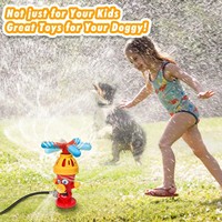 Jouets d'été aquatiques d'extérieur : Arroseurs de pelouse en plastique en forme de cactus, de poteau d'incendie et d'escargot – Cadeaux ludiques