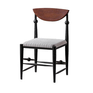 Silla de Madera Maciza de Estilo Nórdico, Silla de Comedor con Asiento Tapizado, Diseño Vintage, Muebles para el Hogar - Product Image 5