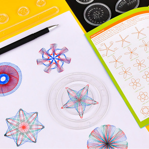 Nhựa hình học Đồ chơi vẽ bút Cai Trị Máy bộ Spirograph Bộ dụng cụ - Product Image 4