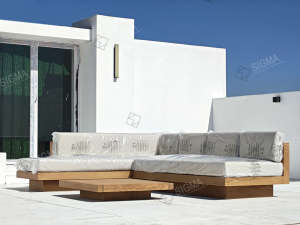 Juego de Muebles de Jardín de Teca de Lujo, Muebles de Patio para Villa, Sofá Moderno de Lujo para Resort y Hotel - Product Image 2