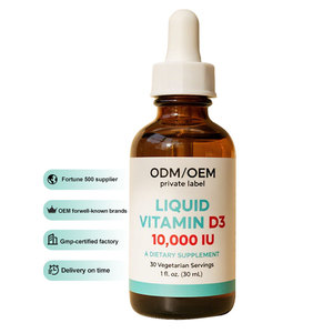 Produsen Tiongkok memproduksi kualitas tinggi OEM Vitamin D3 tetesan bahan alami tetesan rasa oranye - Product Image 1