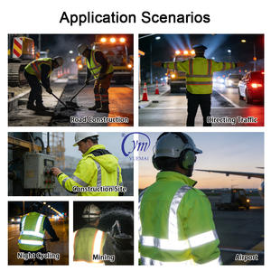 Chaqueta de Seguridad Reflectante de Alta Visibilidad para Trabajadores, Impermeable y Abrigada para Invierno, Venta al Por Mayor - Product Image 4