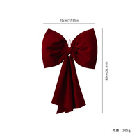 Rubans en gros couleur bordeaux, nœuds personnalisables en taille et couleur, décoration classique traditionnelle pour Noël et mariage