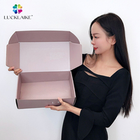 Hersteller Luxus-Hochzeitsgeschenkverpackung Beige-Rosa Caja Misteriosa Papier-Schuhverpackung Versandkarton PR-Werbung Versandboxen