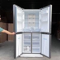 Refrigerador LG Cross Door de 4 Puertas con Motor BLDC Enfriado por Aire Sin Escarcha 530L Color Gris
