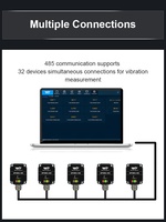 Capteur de mesure des vibrations WTVB01-485 haute stabilité WitMotion, déplacement des vibrations Modbus 3 axes Vitesse + amplitude