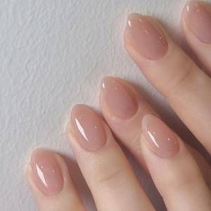 <span class=keywords><strong>Uñas</strong></span> Postizas Color <span class=keywords><strong>Rosa</strong></span> Nude, Cortas/Medias, Forma Almendrada, Adhesivas, para Chicas y Mujeres - Product Image 6