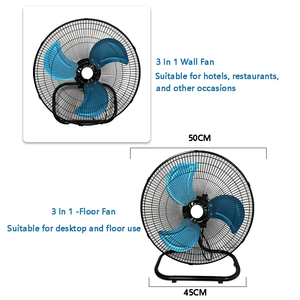 Quạt công nghiệp 3 trong 1, điều khiển từ xa, công suất 70W-100W, động cơ tốc độ cao, cánh quạt kim loại, 3 hoặc 6 cánh, quạt công nghiệp 3 trong 1 - Product Image 4