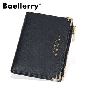 กระเป๋าสตางค์สั้นผู้หญิง Baellerry สีแดง หนังแท้ ซิปใส่เหรียญอเนกประสงค์ ใช้ได้ทุกวัน - Product Image 5