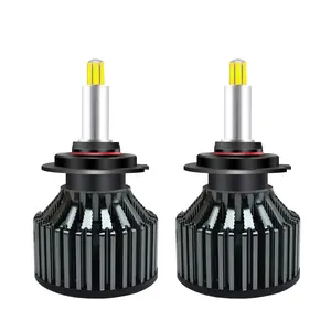 Lampu depan Led H7 R1T, aksesoris kendaraan lampu depan mobil led Canbus 360 derajat 80W 16000LM 6000k H7 H4