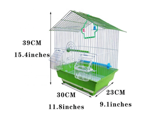 घर का उपयोग छोटे तोते के पिंजरे भगीगर पक्षी पिंजरे तोते तोते पैजारोस धातु लोहे के तार पालतू जानवर और घर के पक्षी - Product Image 4