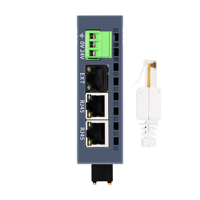 Módulo de E/S distribuida Modbus-Acoplador de E/S TCP Remoto 3 RJ45 24VDC IP20 16DI 16DO(PNP)