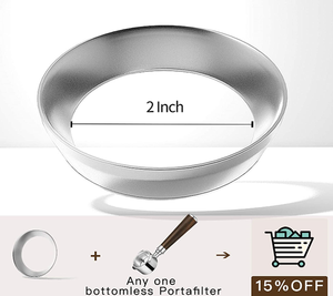 Embudo de dosificación de portafiltro Espresso Ideas <span class=keywords><strong>2023</strong></span>, anillo de dosificación de café de acero inoxidable compatible con 51/53/58mm - Product Image 3