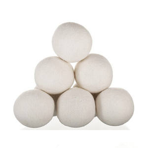 Meilleures ventes 2026 Nouveaux produits Nettoyage ménager Boules de séchage pour linge en laine mérinos biologique naturelle faites à la main 4 pièces 6 pièces 8 pièces Sac OPP - Product Image 5
