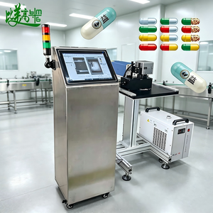 Machine de marquage laser UV à table d'inspection pour capsules, autofocus 20W, compatible DXF/BMP, pour pièces dynamiques et capuchons en aluminium, codage sans dommage - Product Image 1