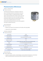 Sensor Gas VOC PID-20 Sensor PID Fotoionisasi 10.6eV 1-10000ppm Deteksi 50ppt 3.2-5.5V Pemantauan Lingkungan