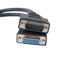 Connecteur D-Sub industriel à 90 degrés, broche mâle incurvée, port série RS232, DR9T, 9 contacts en cuivre, noir, pour équipement industriel