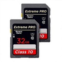 Kartu Memori Mini SD YL Original C10 Kecepatan 100MB/S Kapasitas 32GB-512GB Plastik Flash TF untuk Kompatibilitas Kamera Biru/Hitam