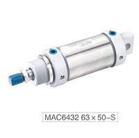 Camozzi 24N2A Serie Mini Cilindro de aire ISO6432 Componente neumático de acero inoxidable estándar Piezas neumáticas de alta calidad