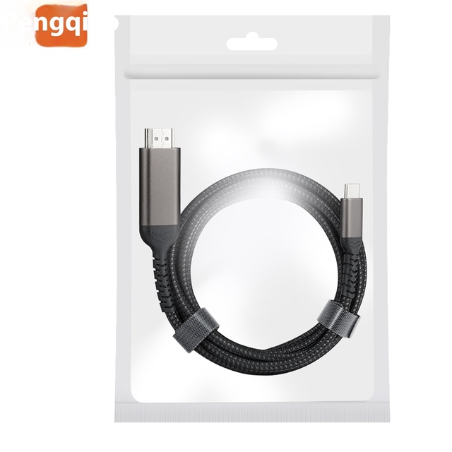 Type-C for 4K 60Hz Braid Shielded Display Adapter Cable PVC Jacket USB-C HDTV Video Cable for Computer TV Monitor Phone