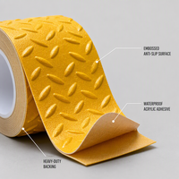Ruban adhésif acrylique jaune imperméable haute résistance pour marquage routier réfléchissant de sécurité