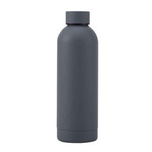 Minimalist Stainless Steel Vacuum Insulated Water <b>Bottle</b> Round Travel <b>Flask</b> Double Wall Thermos 24 Hour Heat Retention - Product Image 3