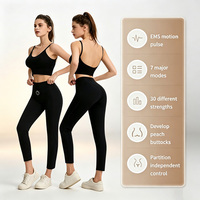 Legging long sculptant pour le yoga avec 7 modes de massage, short de massage pour le yoga pour tonifier le corps, entraîner les hanches et le bassin