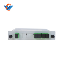 Répartiteur PLC de type cassette SC APC/UPC 1x4 1x8 1x16 1x32 1x64 avec prise en charge TCP, température de fonctionnement -40°C~85°C, 1260-1650nm
