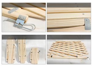 Puertas de madera para perros, puerta plegable para mascotas, cerca interior para perros, puerta para perros para puertas, <span class=keywords><strong>escaleras</strong></span> de casa - Product Image 6