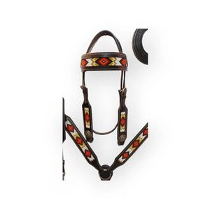 Vente chaude produits de cheval personnalisés cuir Western Headstall collier de poitrine fabriqués à la main par des spécialistes de la selle - Product Image 4