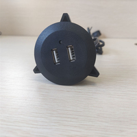 Dual USB Sofa Furniture Power Outlet Retaining Ring Recessed A Fast Charging Hidden US EU Supply