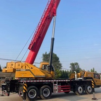 Grue de camion d'occasion Sany STC800, grue mobile de 80 tonnes, flèche hydraulique, grue montée sur camion 4x4