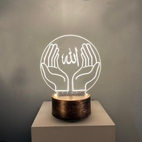Vente chaude Ramadan Décorations Fleur LED Lumière Islamique Musulman Partie Décoration De Bureau Kareem Guirlande Ramadan Lumière Fournitures