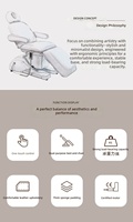 Fauteuil médical électrique à 3 moteurs pour esthétique, avec découpe frontale, pour chirurgie dentaire, plastique, tatouage et physiothérapie - Vente en gros