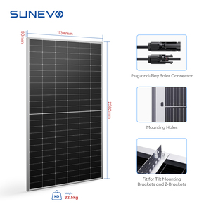 แผงโซลาร์เซลล์ Sunevo 660w 680w 690w Bc Solar Panels แบบ N-Type Bifacial Double Glass สำหรับผู้ค้าส่งและผู้จัดจำหน่ายระบบ B - Product Image 4