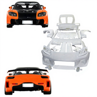 Kit carrosserie Veilside de luxe de haute qualité pour RX7 FD3S, nouveau pack de mise à niveau extérieure, pare-chocs de garde-boue éblouissants, couleur ferreux, FRP