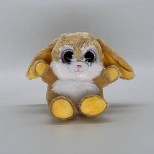 Morbido Peluche Classico di Coniglio Marrone con Orecchie Lunghe, Imbottito in Cotone PP, Lavabile, Giocattolo per Bambine - Product Image 1