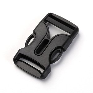Hebilla de liberación lateral de plástico negro de 25 mm, ajustable para bolsos y mochilas, duradera, ultraligera y resistente al desgaste - Product Image 2