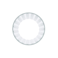 Remplacement d'abat-jour de tube de verre cylindrique droit soufflé à la main