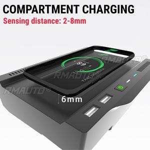Cargador Inalámbrico para Auto de 15W para Benz AMG A35L W177 W246 A180 A200 B200 GLB 2019 2020 2021 2022, Cargador Rápido para Teléfono, Soporte de Carga - Product Image 2