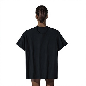 Camiseta Deportiva de Yoga para Mujer, Diseño con Dobladillo Curvo, 100% Algodón, Transpirable, de Secado Rápido, Tejido de Punto, Oferta de Verano - Product Image 2
