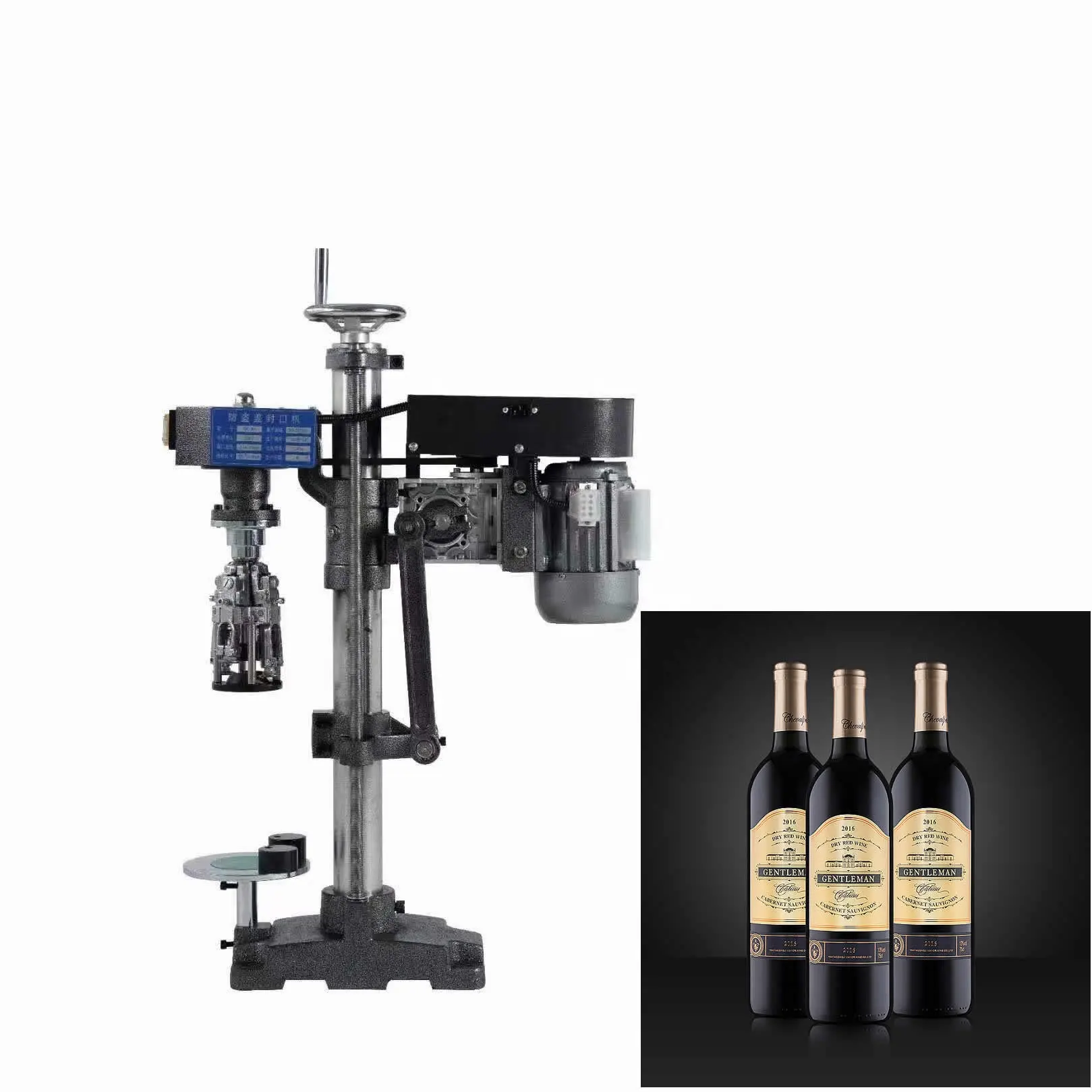 Semi-automatic Ropp Screw Wine Bottle Capping Machine manual ropp capping machine