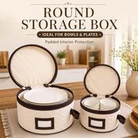 Boîte de rangement matelassée antichoc légère et moderne pour vaisselle, étui anti-poussière pour assiettes, tasses et bols en porcelaine fine