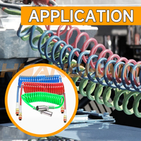 Nouveaux Tuyaux de Frein Spirale pour Camions et Remorques en PA, 12FT/15FT, pour Assemblages de Frein de Semi-Remorques et Tracteurs