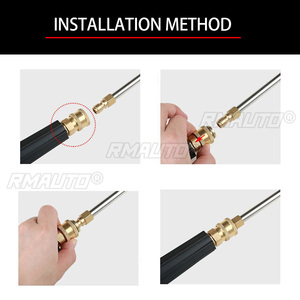 Pistolet de lavage haute pression 200 BAR/3000 PSI avec 5 buses pour voitures, motos, vélos – Nettoyage à l'eau sous pression - Product Image 4
