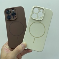 Coque de téléphone magnétique à chargement liquide en silicone fin entièrement enveloppée avec trou fin BAILI Factory pour iPhone 14 Plus 15