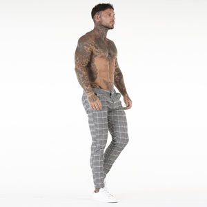2022 <span class=keywords><strong>pantaloni</strong></span> a quadri bianchi grigi elasticizzati Super comodi <span class=keywords><strong>pantaloni</strong></span> <span class=keywords><strong>Slim</strong></span> <span class=keywords><strong>Fit</strong></span> da <span class=keywords><strong>uomo</strong></span> - Product Image 5